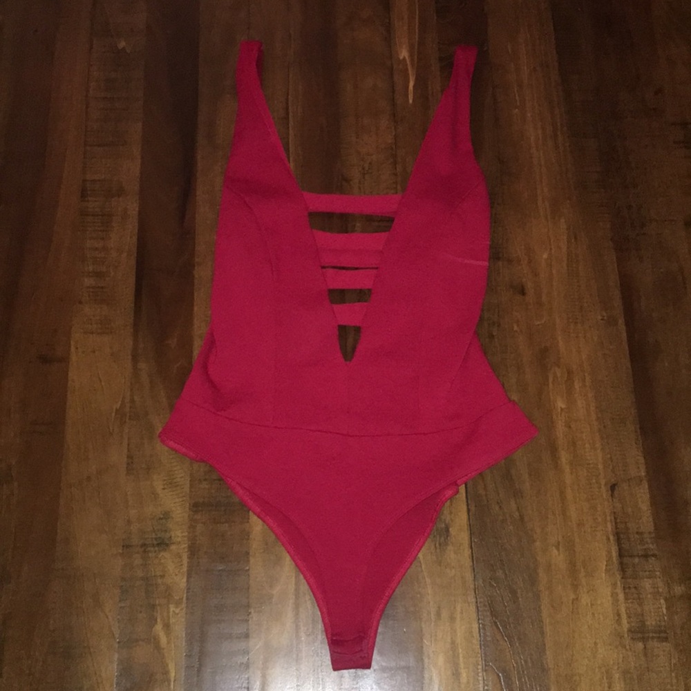 Red body suit